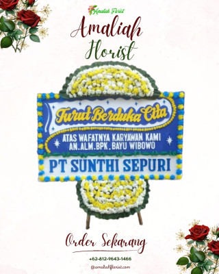 Papan Bunga Duka di Gedang